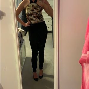 Black Jumpsuit with Sequins